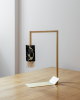 Lamp/Two BLACK | Table Lamp in Lamps by Formaminima. Item composed of brass and marble
