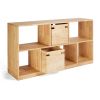 Zuma Para solid wood low open bookcase | Shelving in Storage by Modwerks Furniture Design LLC. Item made of wood compatible with minimalism and contemporary style