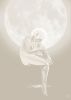 woman against moon | Digital Art in Art & Wall Decor by Russ Snedker. Item made of paper