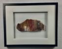 16x20 Framed Stone Artwork (Arizona Rainbow Petrified Wood) | Wall Hangings by Scott Gentry Sculpture, LLC. Item made of wood with stone works with contemporary style
