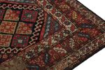 Antique Caucasian Rug in Beige, Blue & Red Geometric Pattern | Area Rug in Rugs by Rug and Kilim
