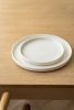 White Matte Stoneware Dinner Plates With Straight Sides | Dinnerware by Creating Comfort Lab