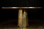 Benino Round table by Costantini Design | Dining Table in Tables by Costantini Designñ. Item composed of wood and bronze