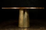 Benino Round table by Costantini Design | Dining Table in Tables by Costantini Design. Item composed of wood and bronze