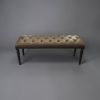 Sarp Quilted Upholstered Wooden Bench with Studded Detail | Benches & Ottomans by Kleinhaus Furniture. Item composed of wood compatible with traditional style
