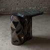 Marble & Steel Side Table — Colgado, Nitush Aroosh | Tables by Nitush Aroosh. Item composed of steel and marble in contemporary or eclectic & maximalism style