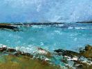 Rising Tide Coastal Seascape Painting on Canvas | Oil And Acrylic Painting in Paintings by Filomena Booth Fine Art. Item made of canvas works with contemporary & coastal style