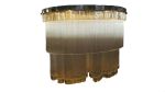 Large custom chandelier by Prestige Chandelier | Chandeliers by Custom Lighting by Prestige Chandelier | Philadelphia Country Club in Gladwyne. Item made of steel & glass