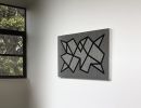Woven wall art - modern geometric abstract textile weaving | Macrame Wall Hanging in Wall Hangings by Zuzana Licko. Item composed of wood and fabric