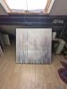 Out of this World is a large white oil painting with owls | Oil And Acrylic Painting in Paintings by Gill Bustamante. Item made of canvas works with contemporary & country & farmhouse style