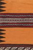 Vintage Afghan Kilim in Gold with Stripes & Geometric | Area Rug in Rugs by Rug and Kilim. Item made of wool