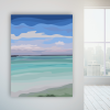Take Me Back - Ocean Painting | Oil And Acrylic Painting in Paintings by Darcie Jean Art. Item made of canvas works with minimalism & contemporary style