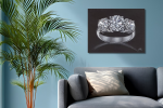 Diamond Ring - Vibrant Giclée Print | Prints in Paintings by Michelle Keib Art. Item composed of paper