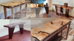 Oregon Big Leaf Figured Maple Console Table | Tables by SjK Design Studios. Item made of maple wood compatible with asian and modern style