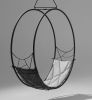 Wheel Hanging Swing Chair - Twig Pattern | Chairs by Studio Stirling in Black