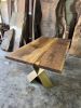 Walnut Wood Dining Table - Wooden Conference Table | Tables by Tinella Collection. Item composed of walnut in boho or minimalism style