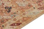 Distressed runner in Orange, Gold & Red Tribal pattern | Area Rug in Rugs by Rug and Kilim