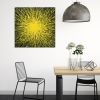 Yellow star | Oil And Acrylic Painting in Paintings by Isabelle Pelletane. Item made of canvas compatible with boho and minimalism style