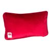 hand-embroidered needlepoint SANTA'S WATCHING pillow * OOAK | Pillows by Mommani Threads. Item made of wool works with contemporary & eclectic & maximalism style