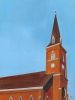 Brick Church Steeple - Vibrant Giclée Print | Prints in Paintings by Michelle Keib Art. Item made of paper
