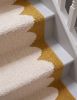Handwoven Woolen Yellow Runner Rug | Rugs by Evergreen Carpets. Item made of wool works with boho & minimalism style