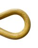 Ceramic, Leather & Brass Wall Hook - Coriander Yellow | Hardware by Alissa Goss Ceramics & Pottery. Item composed of brass and ceramic in boho or minimalism style