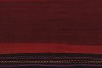 Vintage Sofreh Persian Kilim, Square Rug in Deep Red Open | Area Rug in Rugs by Rug and Kilim