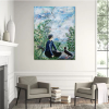 Beyond the horizon | Oil And Acrylic Painting in Paintings by Elena Parau. Item made of canvas works with minimalism & country & farmhouse style