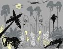 Deco Jungle,   DECJ01 ( Grey ).    DECJ02 ( Green ) | Wallpaper in Wall Treatments by ART DECOR DESIGNS. Item made of fabric with paper