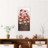Radiant Poppy Meadow — Original Acrylic Painting | Oil And Acrylic Painting in Paintings by DaggArt. Item composed of canvas compatible with modern style