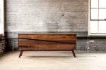 Slant Credenza | Storage by SouleWork. Item composed of oak wood and brass