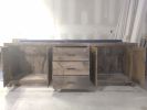 Model #1061 - Custom Double Sink Vanity | Countertop in Furniture by Limitless Woodworking. Item made of maple wood works with mid century modern & contemporary style