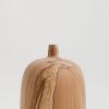 Wide Zai Vase In Spalted Beech | Vases & Vessels by Whirl & Whittle | Pooja Pawaskar. Item composed of wood