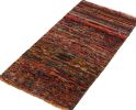 Vintage Gabbeh Tribal rug in Polychromatic Striae Pattern | Area Rug in Rugs by Rug and Kilim