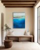 Blue Zones | Prints in Paintings by Victoria Primicias. Item made of wood & canvas compatible with contemporary and coastal style