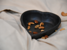 Longpi Pottery Dip Bowl - Heart | Dinnerware by ARTISAGA PRIVATE LIMITED. Item made of stone works with minimalism & modern style