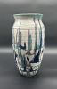 Vase With Cactus design | Vases & Vessels by Feats Of Clay. Item made of ceramic compatible with modern and southwestern style