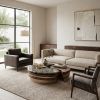 The Taiji Harmony Nested Coffee Table Blue Marble and Walnut | Tables by Dynasty Artisan. Item made of wood with steel works with minimalism & contemporary style
