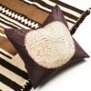 Shunya Black Silk Pillow | Pillows by Studio Variously. Item composed of cotton in modern style