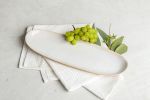 Extra Long Oval Shaped Serving Platter | Serveware by ShellyClayspot. Item composed of ceramic in country & farmhouse or modern style