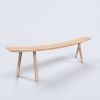 Bent Bench | Benches & Ottomans by Hyfen by HCWD Studio. Item composed of walnut