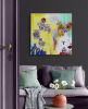 Amazing days III - Original mixed media painting | Paintings by Xiaoyang Galas. Item made of canvas compatible with contemporary and asian style