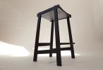 Montrose Stool in Poplar with Milk Paint Finish | Counter Stool in Chairs by Geoff McKonly Furniture. Item composed of wood in mid century modern or japandi style