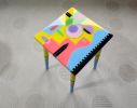 Colorful Pop Art Resin Side,End Tables | Side Table in Tables by Epoxy Coffee Table Shop. Item composed of wood in boho or contemporary style