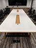 Conference Table | Tables by Where Wood Meets Steel | PopSockets in Boulder. Item composed of oak wood and steel in contemporary or modern style