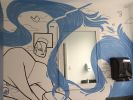 Societe Francophone Bathrooms | Murals by Lydia Beauregard | La Société francophone de Victoria in Victoria