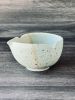 Seafoam - Petal Katakuchi Bowl, Tea bowl | Dinnerware by Tomoko Ceramics. Item made of stoneware compatible with japandi and modern style