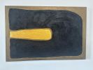 Luxury Gold and Carbon Painting on Spanish Linen Minimalist | Oil And Acrylic Painting in Paintings by RGB Fine Art. Item composed of canvas compatible with minimalism and contemporary style