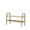 Mid century modern entryway bench | Benches & Ottomans by Plywood Project. Item made of birch wood compatible with minimalism and mid century modern style