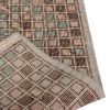 Vintage Mid-Century Geometric Beige Brown and Pink Wool | Area Rug in Rugs by Rug and Kilim